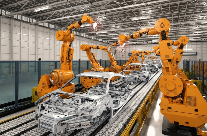 What are the applications of industrial robots in automated production？